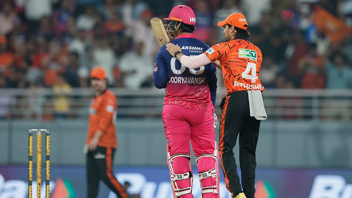 'Heartbreak At 97': Abhishek Sharma Consoles Vaibhav Suryavanshi On-Field After 15-Yr-Old RR Batter Misses Record IPL Ton By Just 3 Runs