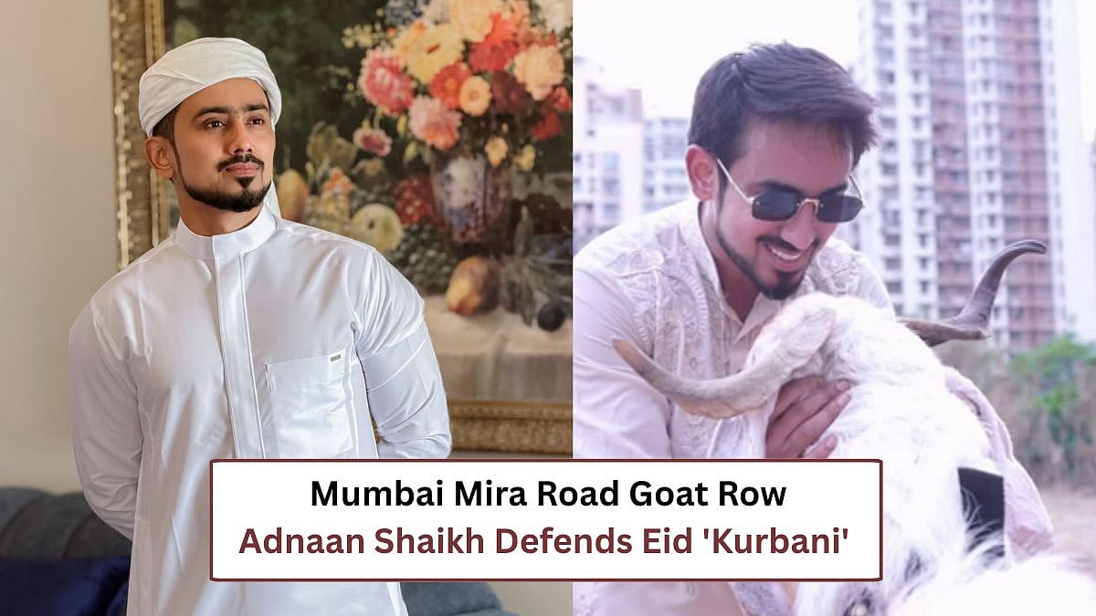 TikTok Star Adnaan Shaikh Defends Eid Ul-Adha 'Kurbani' Amid Mumbai Mira Road Goat Row; Netizens React 'Tu Social Activist Hai Kya'- Watch VIDEO