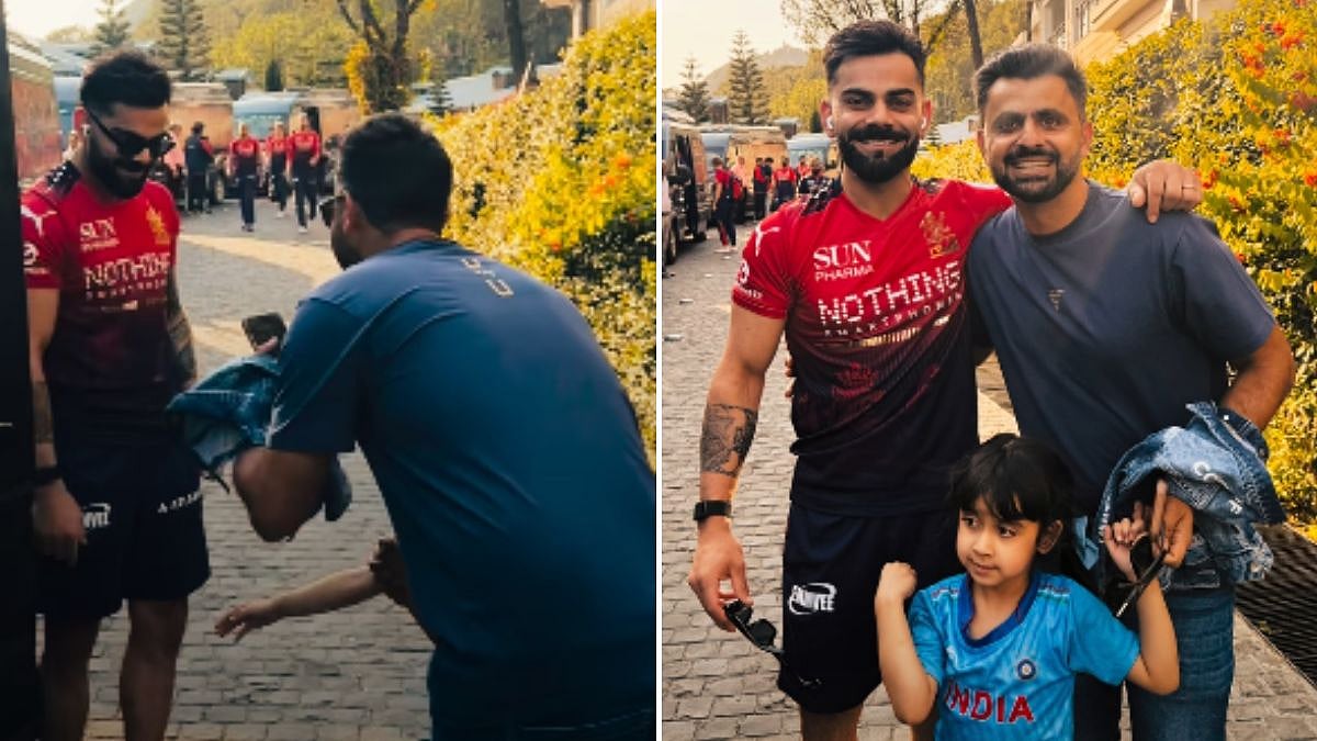 'Papa Is Also Kohli': Virat Kohli's Heartwarming Interaction With Ex-U19 Teammate Taruwar Kohli's Son Goes Viral | VIDEO