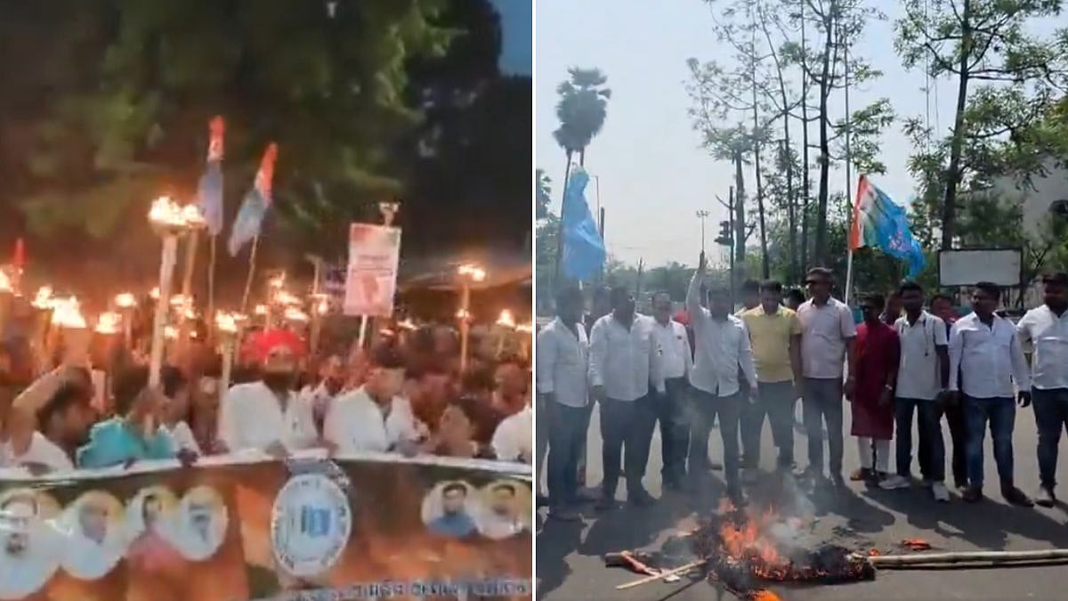 NEET-UG Paper Leak Case: NSUI Protests Outside Education Minister Dharmendra Pradhan's Residence in Bhubaneswar, Demands Resignation | Video