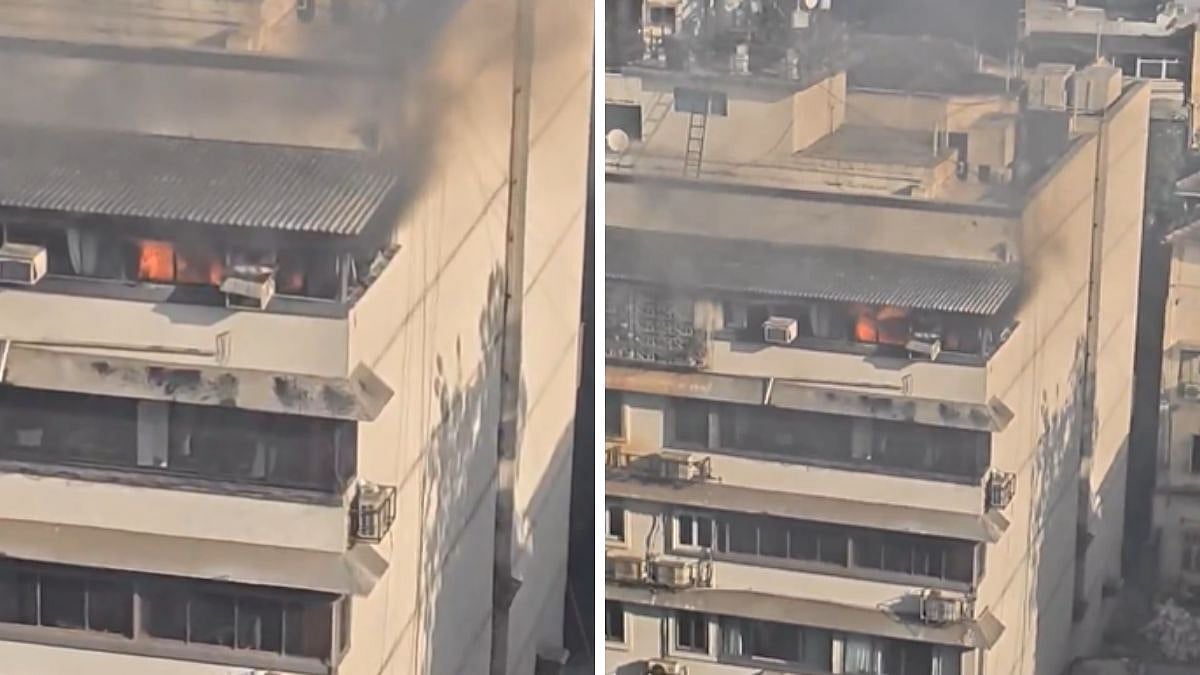 Mumbai: Fire Breaks Out In Building At Colaba Causeway; Video Shows Massive Blaze On 5th Floor