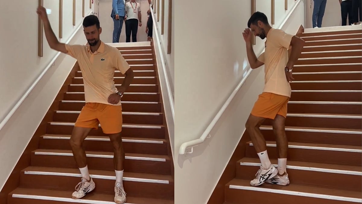 Novak Djokovic Channels Inner Michael Jackson With Smooth 'Moonwalk' Celebration After Securing 2nd Round Win At French Open 2026 | Video