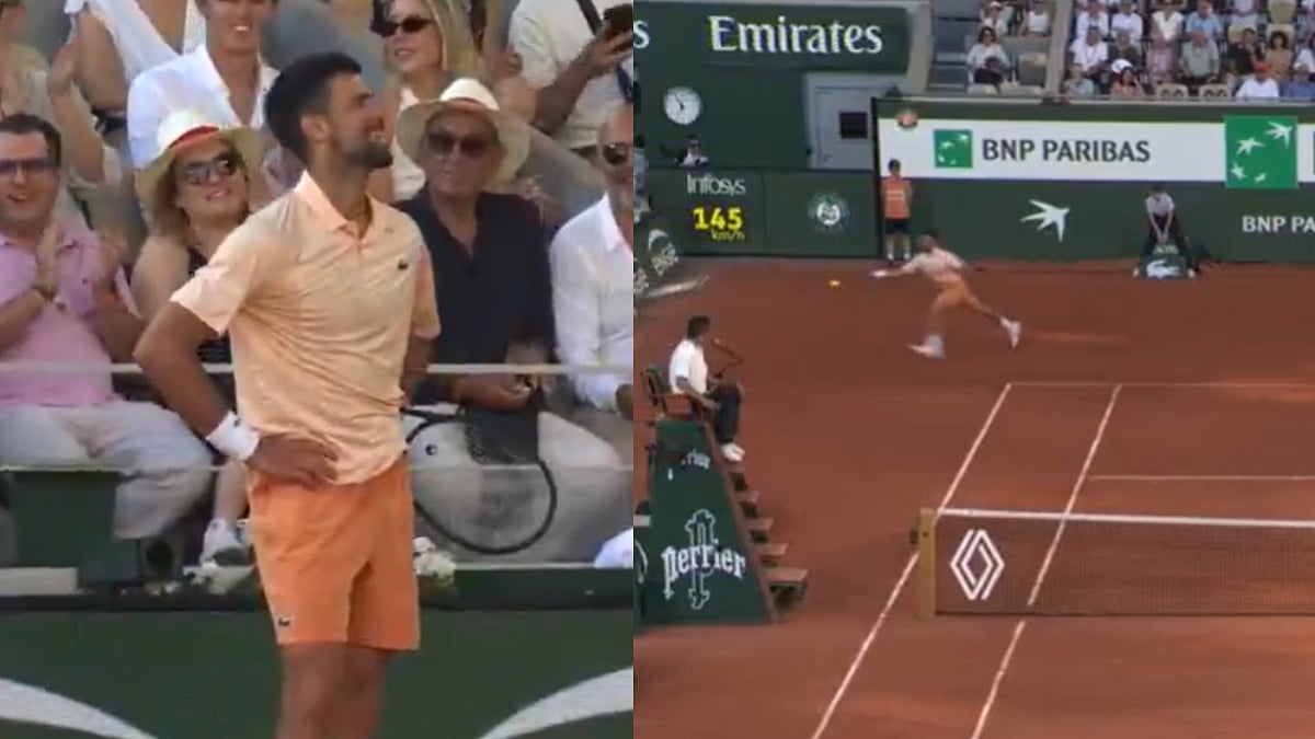 Novak Djokovic Stuns French Crowd With Brilliant Around-The-Net Winner Against Valentin Royer At Roland Garros 2026 | Video