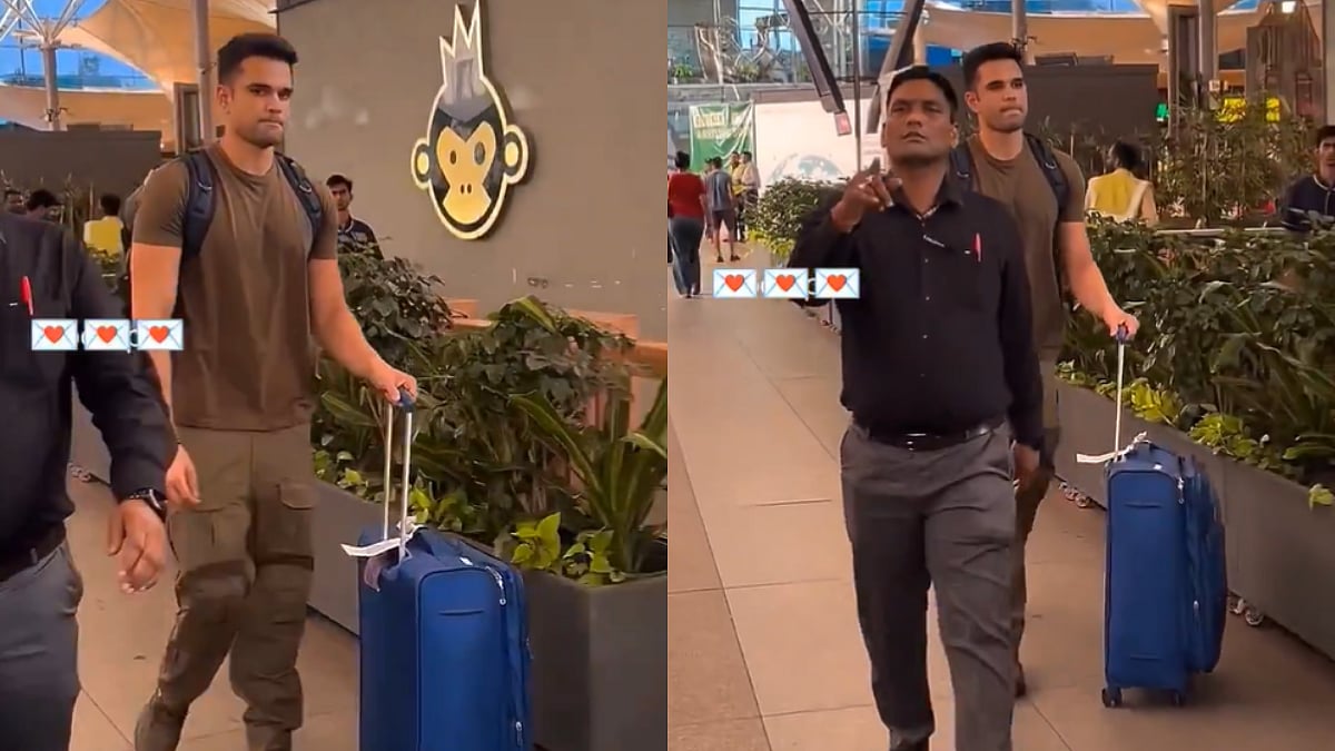 Arjun Tendulkar Hides From Paparazzi At Mumbai Airport On His Arrival From Lucknow Super Giants Camp; 'He's Shy & Introvert'