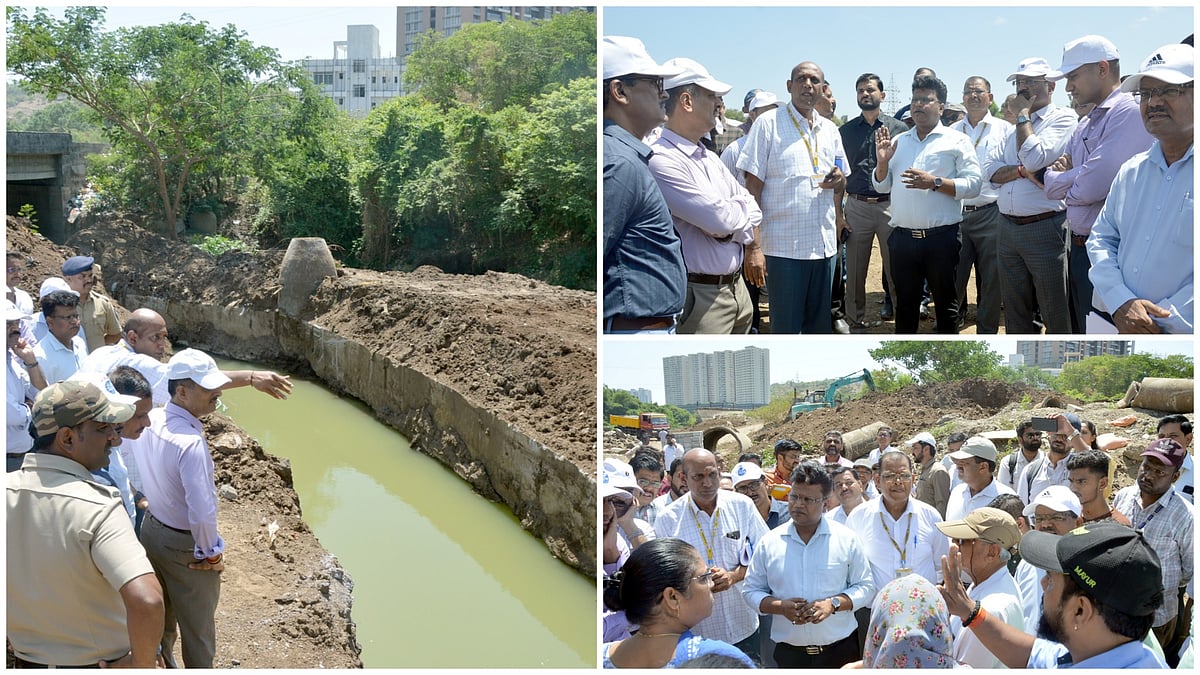 Pune: Civic Chief Reviews Flood Mitigation Works At Ekta Nagari On Sinhagad Road Ahead Of Monsoon
