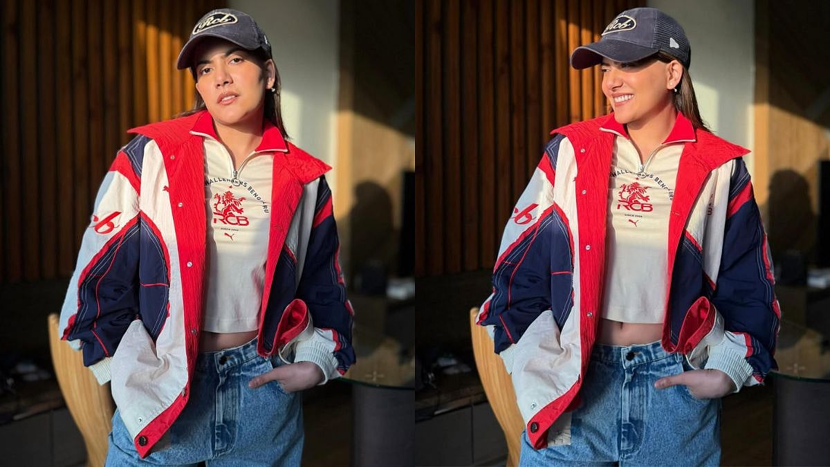 Ananya Birla Gives Old RCB Jersey A Cool Girl Makeover In Latest IPL Match-Day Look