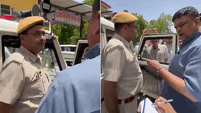 'Bina AC Ke Nahi Reh Sakte?': Rajasthan BJP Minister Sanjay Sharma Faces Backlash After Scolding Constable For Using AC In 46°C Heat - VIDEO