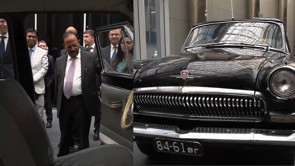 VIDEO: Ajit Doval Shown Legendary Soviet-Era Black Volga Gifted To First Human In Space Yuri Gagarin
