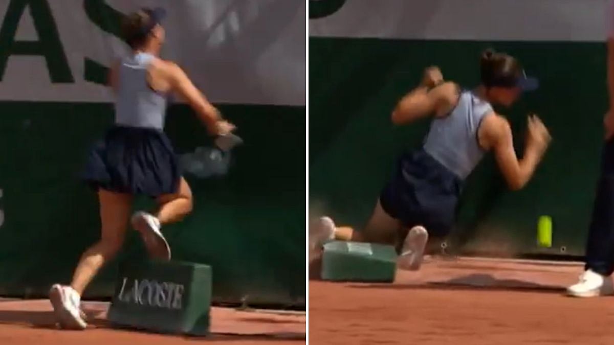 VIDEO: Zeynep Sonmez Injured in Freak Collision With Ad Board, Forced To Retire From French Open 2026