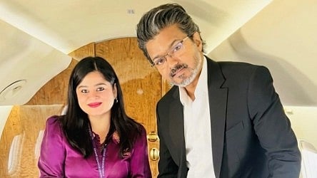 'You Are So Lucky': Air Hostess' Picture With Tamil Nadu CM C Joseph Vijay On Flight Goes Viral - See Post