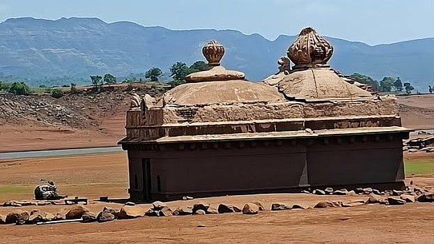 Pune: Mahabharat-Era Kambareswar Temple Reappears After Bhatghar Dam Water Level Drops