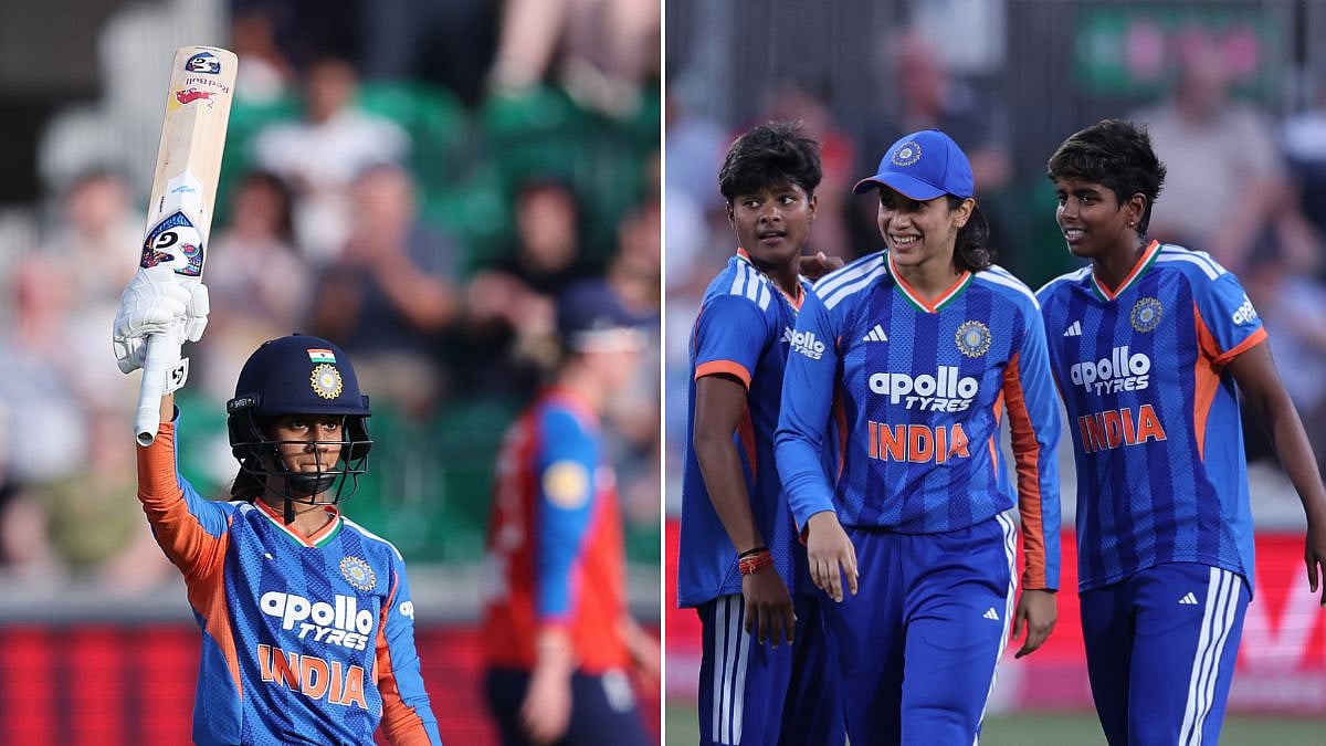 India Women Beat England By 38 Runs In 1st T20I To Take 1-0 Series Lead; Jemimah Rodrigues & Nandni Sharma Star In Chelmsford | Video