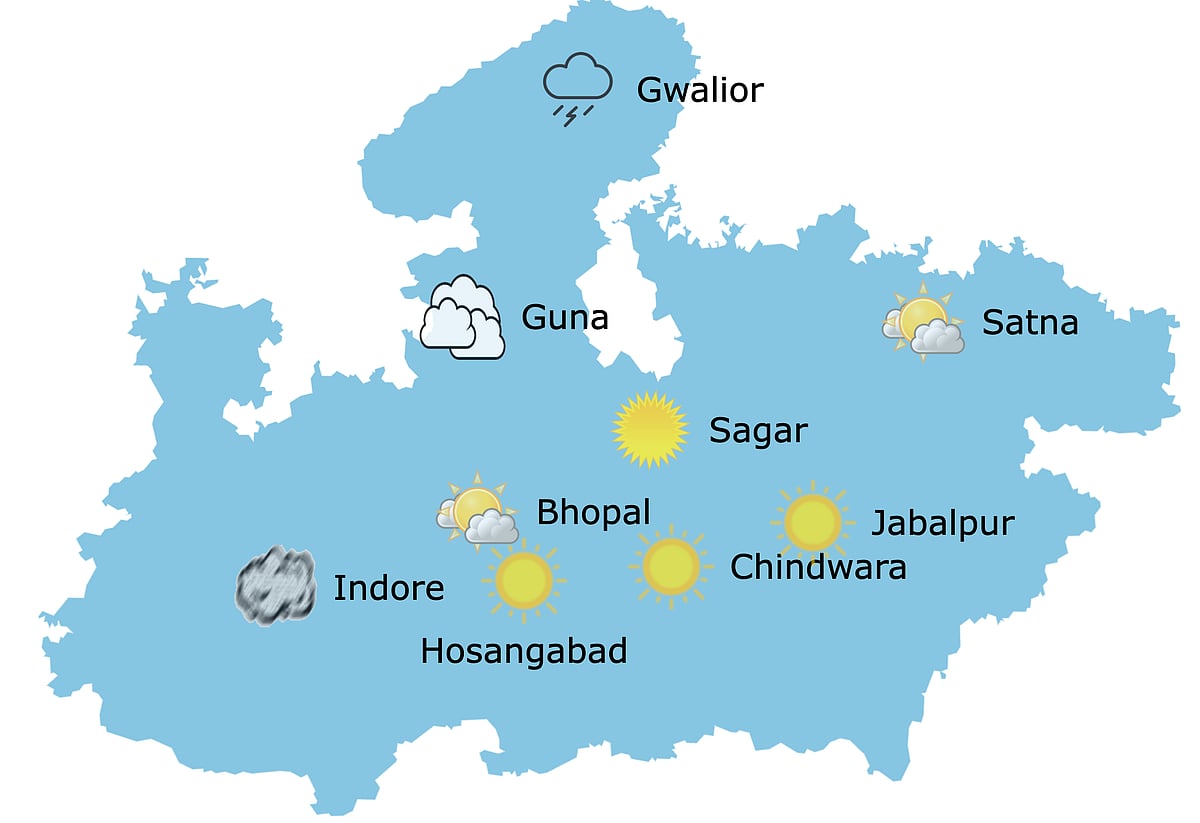 Weather in Madhya Pradesh at 9:45 am