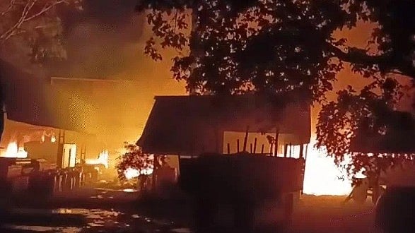 Massive Blaze Engulfs Plywood Factory In Bhopal's Govindpura; 100 Water Tankers Used, Losses Worth Crores Of Rupees Estimated-- VIDEO