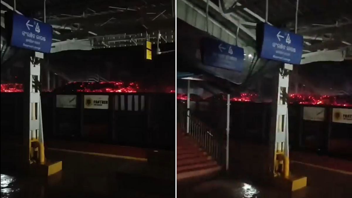Odisha Shocker: Coal-Loaded Goods Train Catches Fire In Kesinga; 5 Wagons Affected, Passenger Services Unaffected | Video