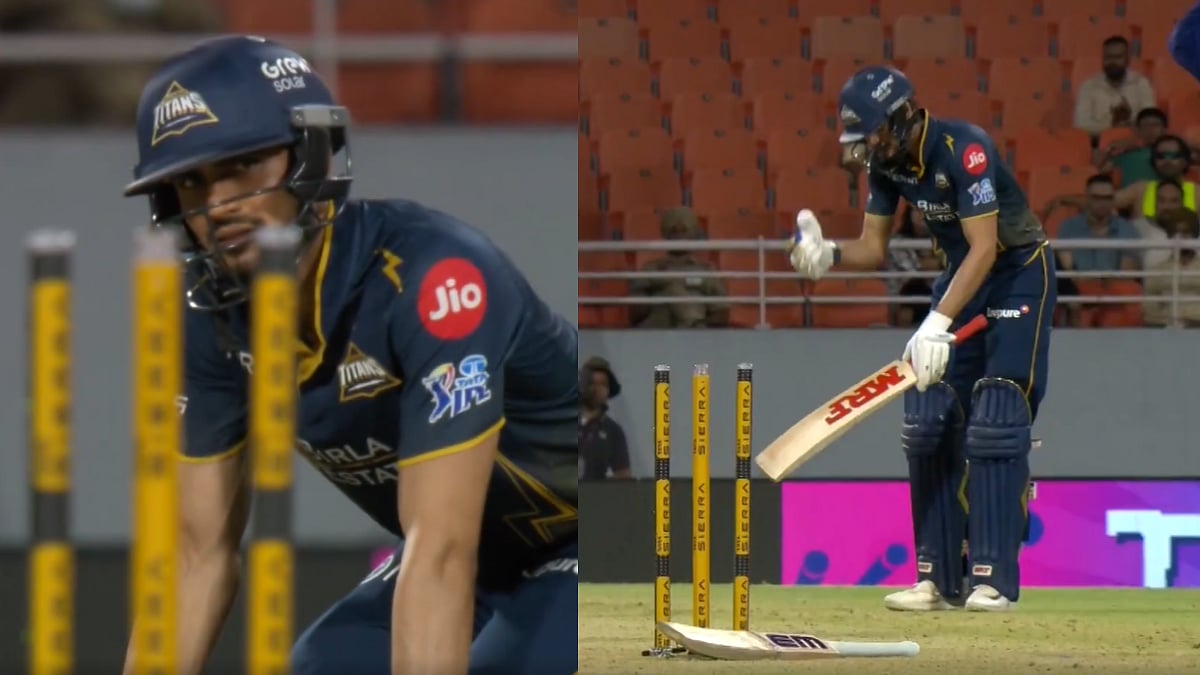 Shubman Gill's Reaction To Sai Sudharsan's Hit-Wicket Dismissal Goes Viral During GT vs RR, IPL Qualifier 2 Match | Video