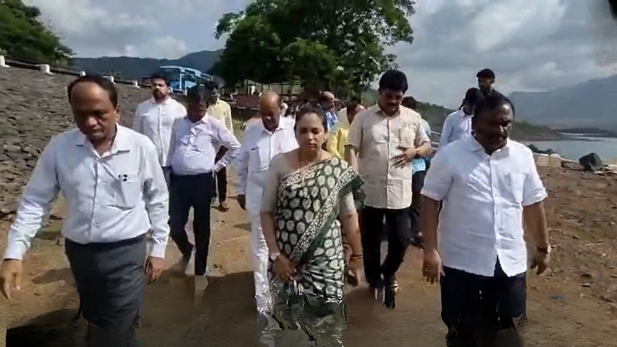 Navi Mumbai Mayor, Dy Mayor Visit Morbe Dam As Water Level Drops To 17% Amid Intense Summer Heat