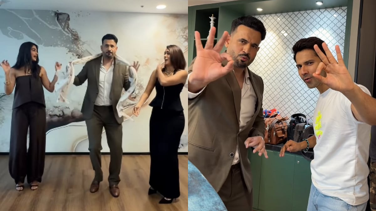 'Sir Ye Kis Line Mein Aagaye Aap?': Irfan Pathan Dances With Varun Dhawan, Mrunal Thakur, Pooja Hegde On Chunnari Chunnari & Wow; Netizens React - Watch