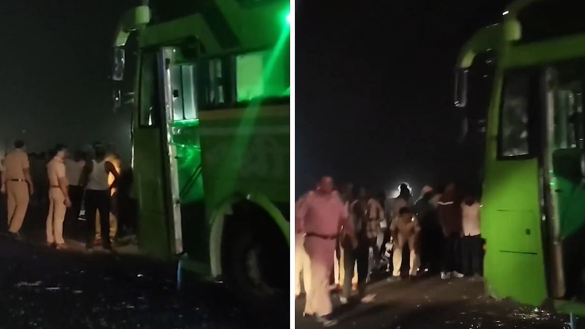 Maharashtra Accident: Parbhani-Pune Private Travels Bus Hits Motorcycle Near Manwath, 4 Youths Killed On Spot; Angry Crowd Vandalises Vehicle