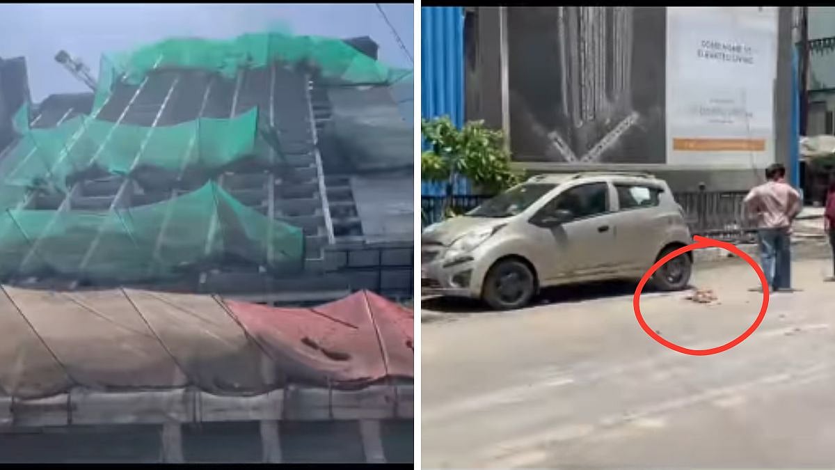 Cement Bag Falls From Under-Construction Building In Mira Road, Lands On Vehicle; No Injuries Reported