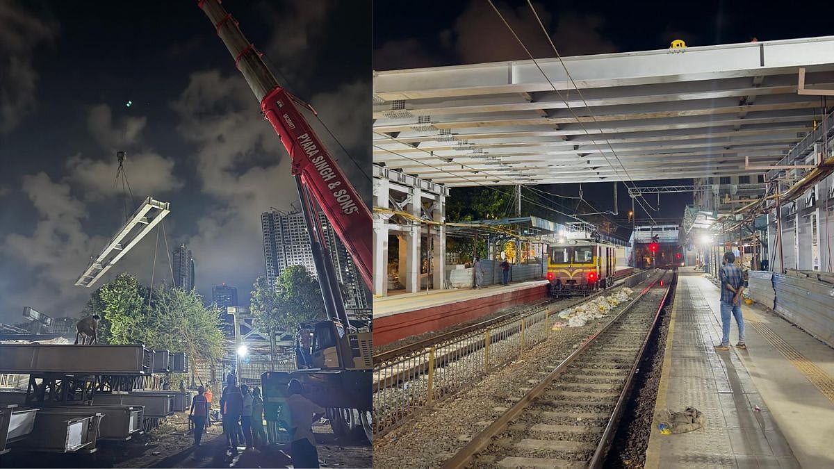 Mumbai Local Train News: Western Railway Completes Overnight Marine Lines Girder Launch Work; 60 Personnel Deployed