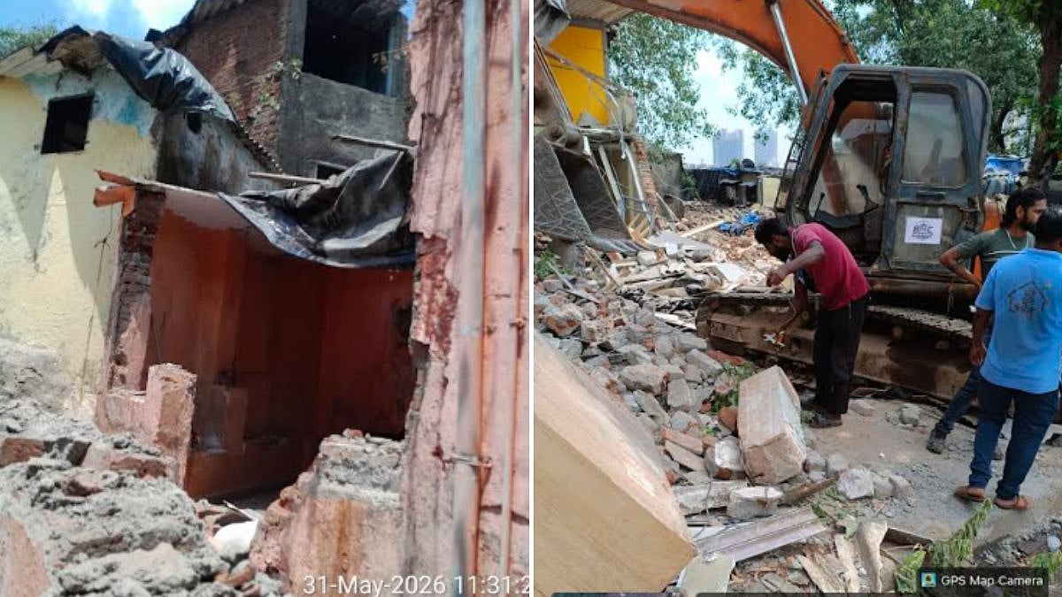 BMC Demolishes 150 Unauthorised Structures Blocking Goregaon-Mulund Link Road; 234 More To Be Removed Next Week