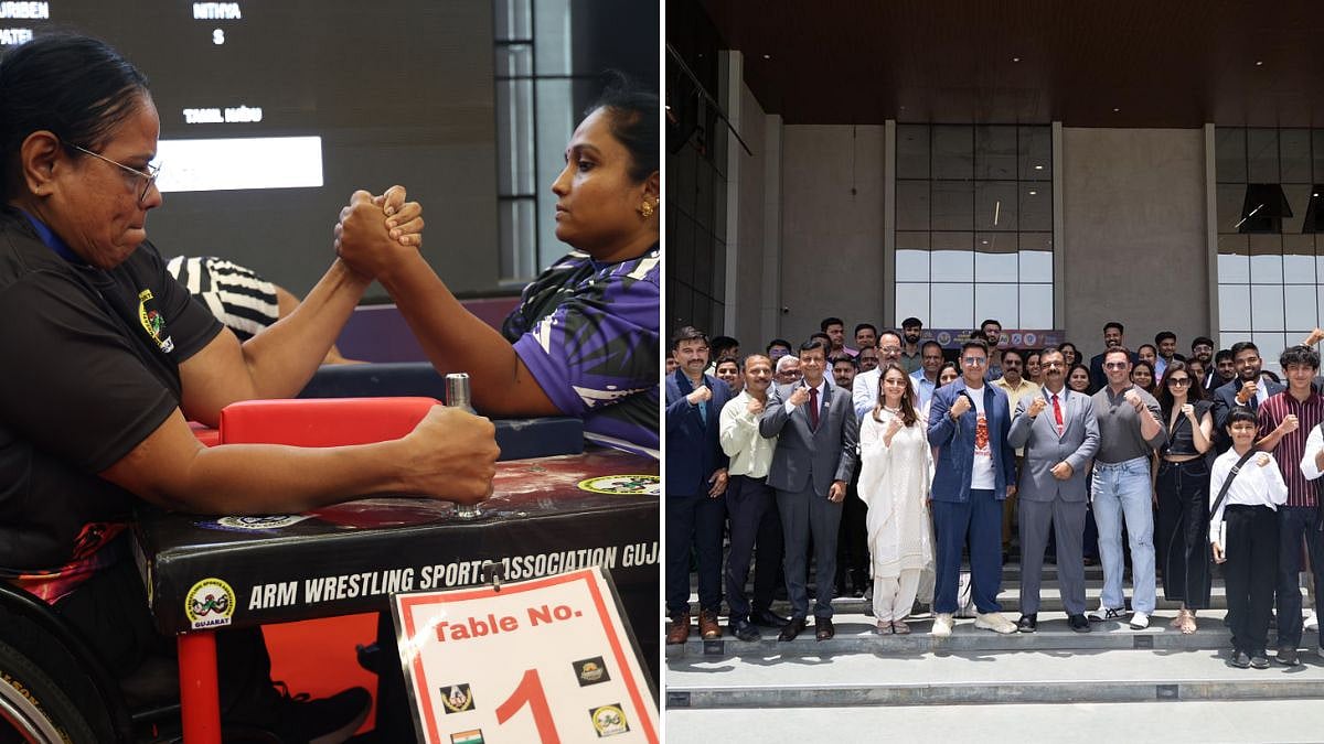 1800 Athletes Gather In Gandhinagar For The 4th PAFI National Armwrestling & Para Armwrestling Championship