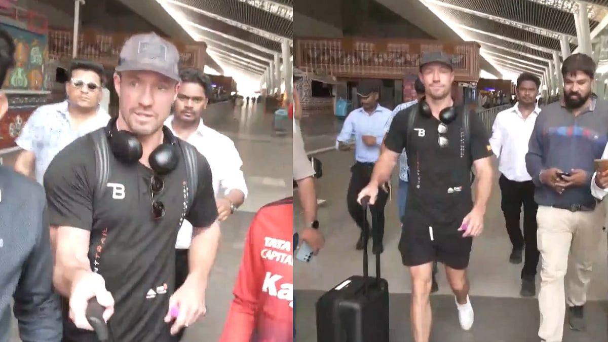 AB de Villiers Arrives In Ahmedabad To Support Virat Kohli & RCB Side Ahead Of IPL 2026 Final Against Gujarat Titans | Video