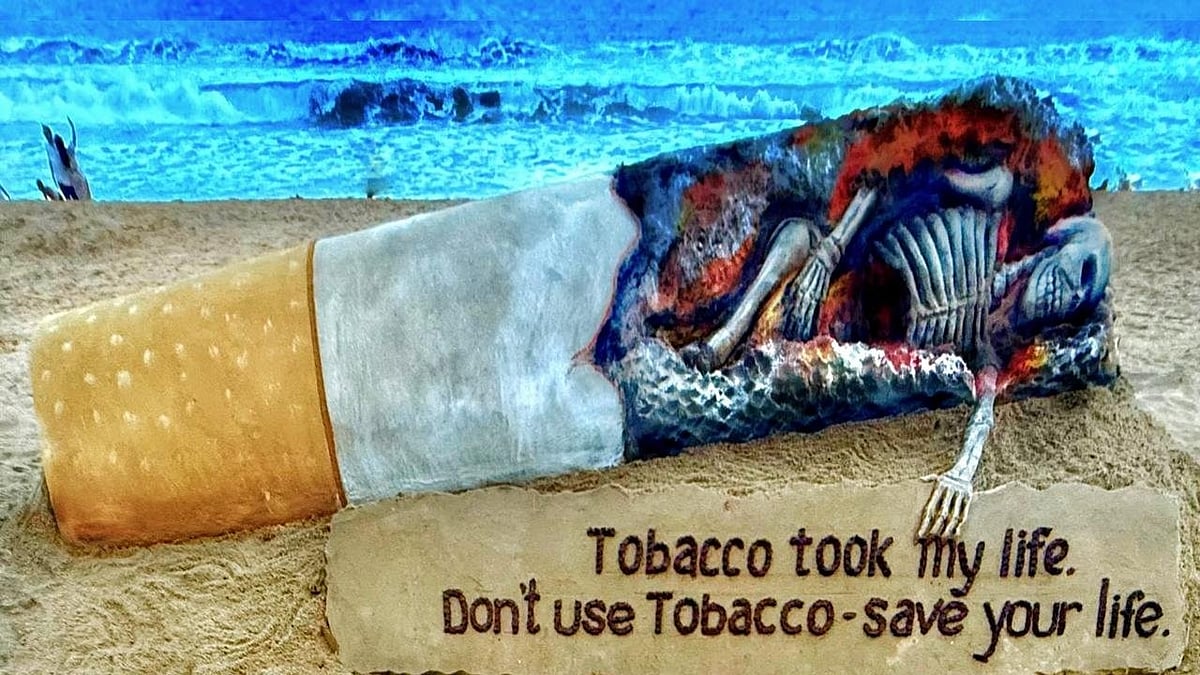 World No Tobacco Day: Odisha Spreads Anti-Tobacco Message Through Stunning Sand Art