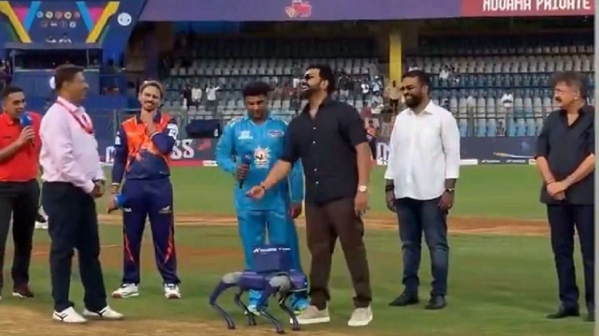 T20 Mumbai League 2026: Rohit Sharma Joins Sarfaraz Khan For Toss In MSC Maratha Royals Vs Aakash Tigers MWS Clash | VIDEO