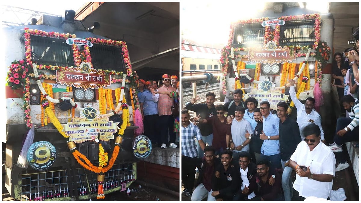 Pune: Deccan Queen’s 96th Anniversary Celebrated At Pune Railway Station; Iconic Train Enters 97th Year Of Service