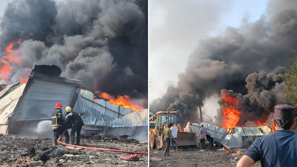 Major Fire Breaks Out At Perfume Warehouse In Bhiwandi's Mahapoli Village, Triggers Multiple Explosions And Panic