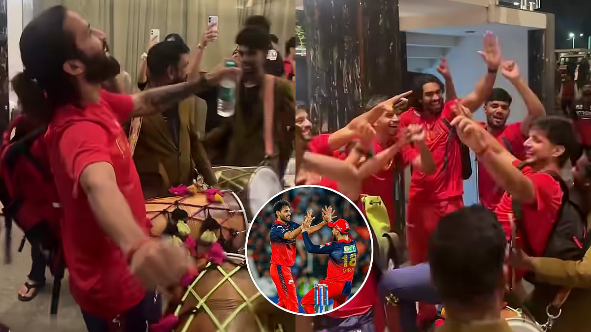 VIDEO: Rajat Patidar, Krunal Pandya & Other Players Groove On Punjabi Dhol Beats As RCB Lifts 2nd IPL Title