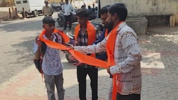 Sri Ram Sene Distributes Saffron Shawls At Karnataka's Hubballi Colleges Amid Hijab Row