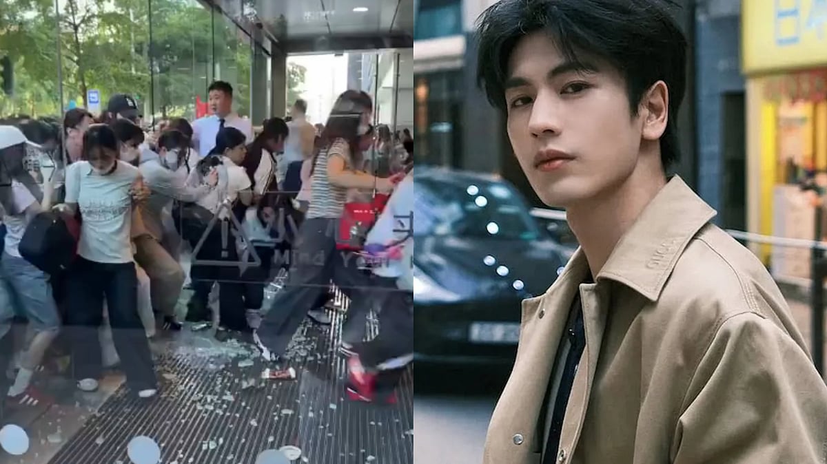 Chinese Actor Zhang Linghe's Event Cancelled After Massive Fan Crowd Shatters Glass Door Of Mall, Injures Five; Videos Go Viral 