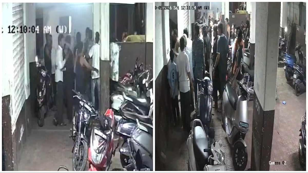 WATCH: Lift Usage Dispute Turns Violent In Pune’s Kondhwa, CCTV Captures Massive Scuffle