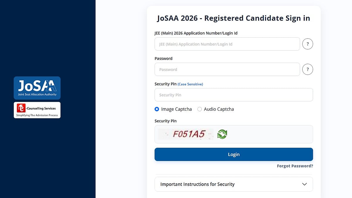 JoSAA 2026 Registration And Choice Filling Live At josaa.nic.in; Check Step-By-Step Process Here