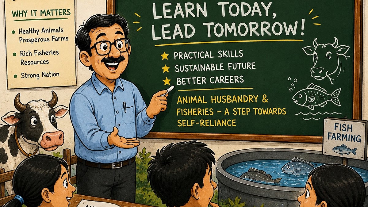 MP Government Schools To Offer Animal Husbandry And Fisheries Courses From Class 9