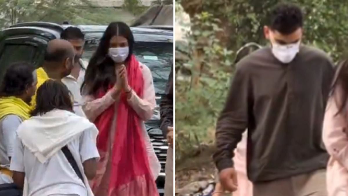 Virat Kohli, Anushka Sharma Visit Premanand Maharaj's Ashram In Vrindavan After RCB's IPL 2026 Win | VIDEO