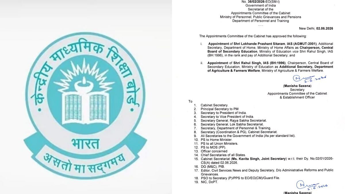 Lokhande Prashant Sitaram Appointed New CBSE Chairman After OSM Dispute, Replaces Transferred Rahul Singh