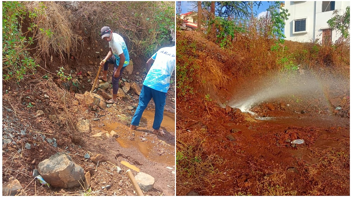 Nashik: Bhavali Dam Pipeline Bursts Again, Disrupting Igatpuri Water Supply; Two-Day Shortage Feared