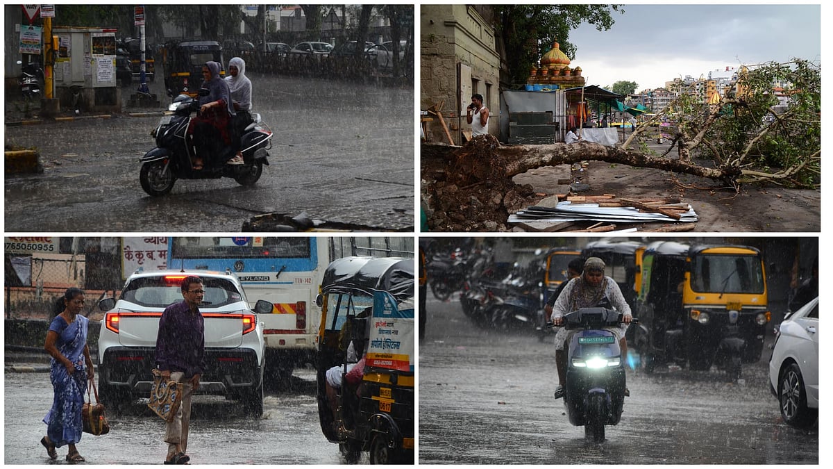 Nashik: Heavy Pre-Monsoon Showers Bring Relief From Scorching Heat; Gusty Winds Cause Minor Damage
