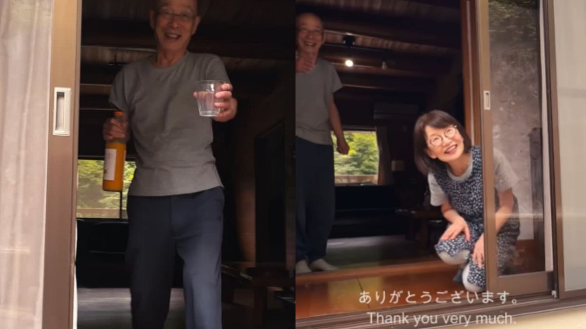 'Heartwarming Video': Japanese Elderly Couple Offer Juice & 'Naan' To Indian Tourist Hiking Nearby - WATCH 