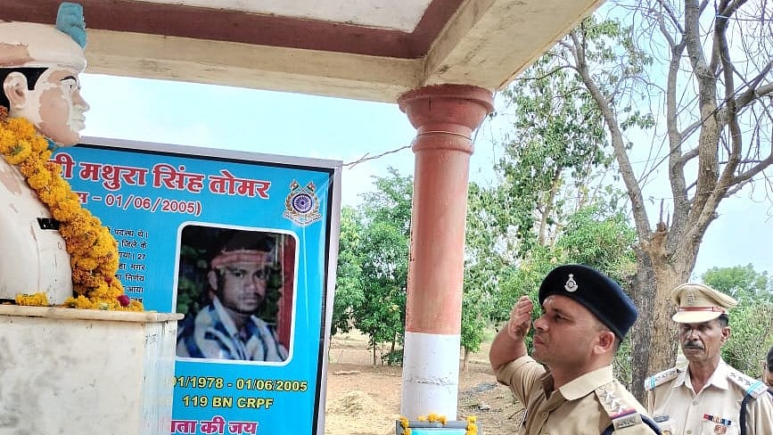 Central Reserve Police Force Honours Martyr Mathur Singh Tomar
