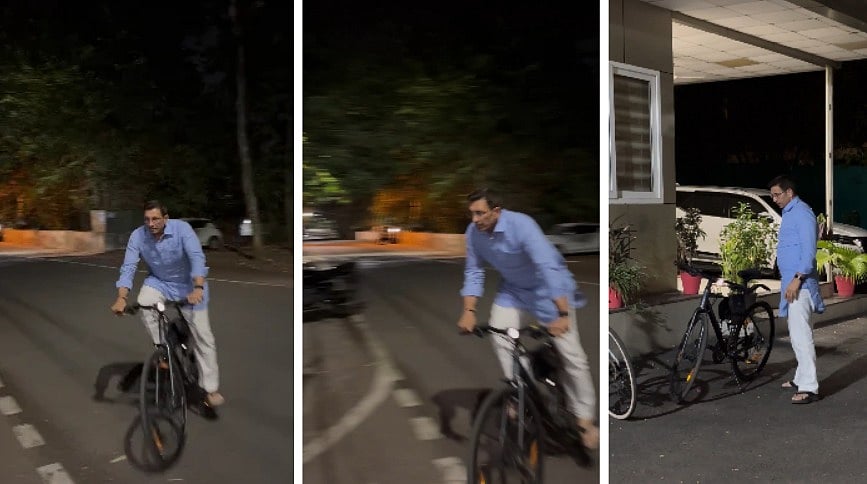 MP Congress Chief Jitu Patwari Spotted Cycling On World Bicycle Day, Calls It Key To Cleaner Environment-- VIDEO