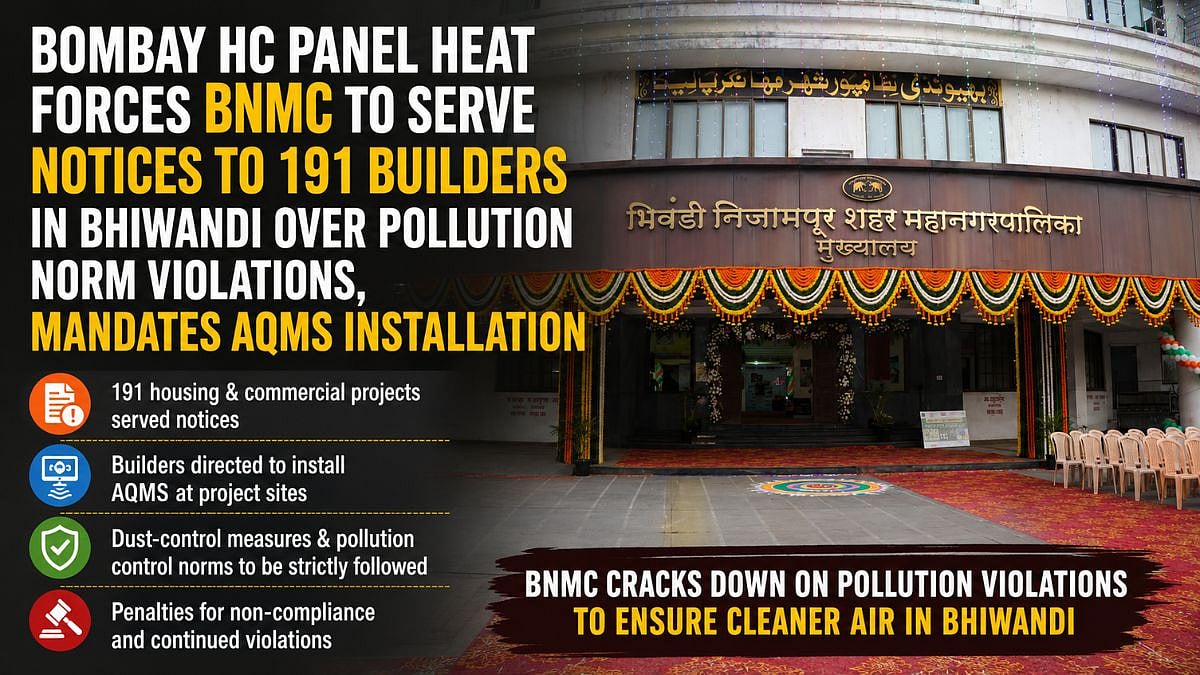 Bombay HC Panel Heat Forces BNMC To Serve Notices To 191 Builders In Bhiwandi Over Pollution Norm Violations, Mandates AQMS Installation