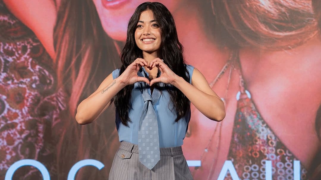 Rashmika Mandanna Nails Corporate-Chic Look At Cocktail 2 Trailer Launch Event; Ananya Panday Reacts With 'Love'