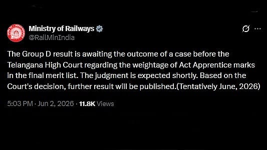 Railway Ministry Confirms Delay In RRB Group D Result 2026 Amid Ongoing Court Case; Check Official Statement Here