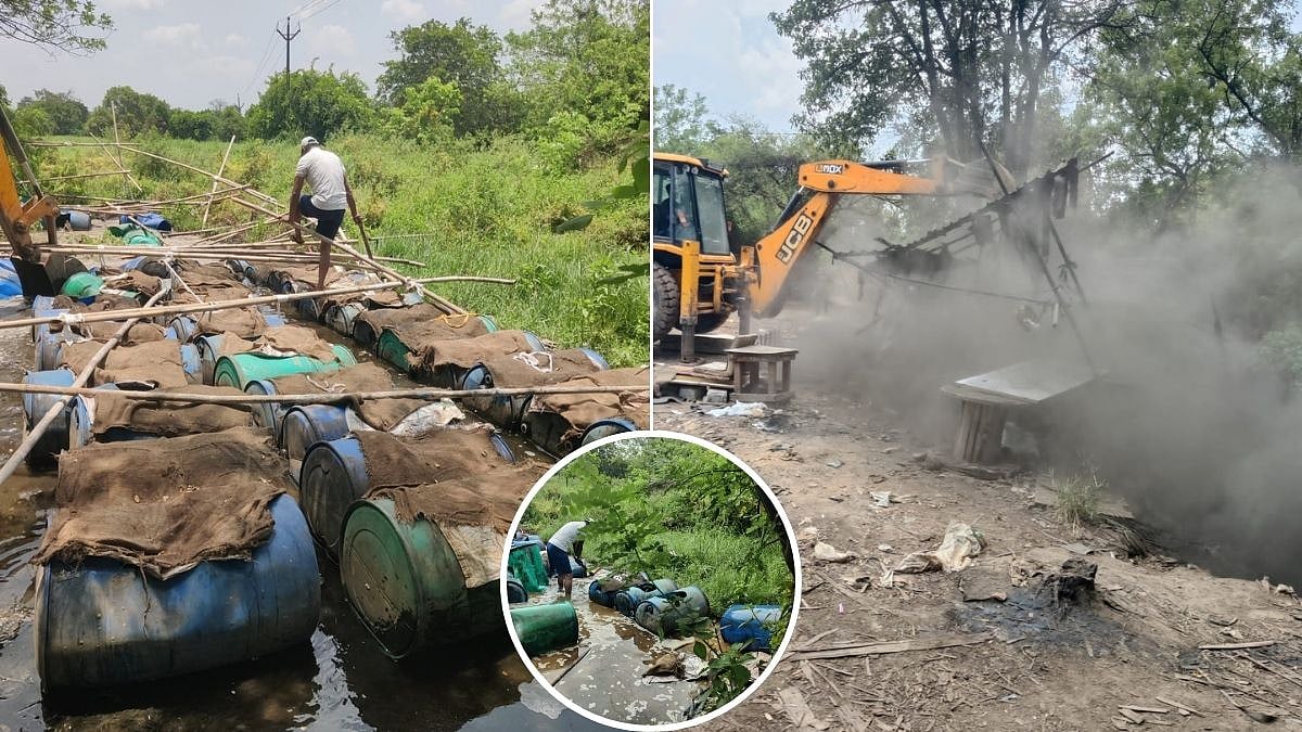Thane Excise Department Destroys ₹1 Crore Worth Of Illicit Liquor In Biggest Crackdown After Pune Hooch Tragedy | VIDEO