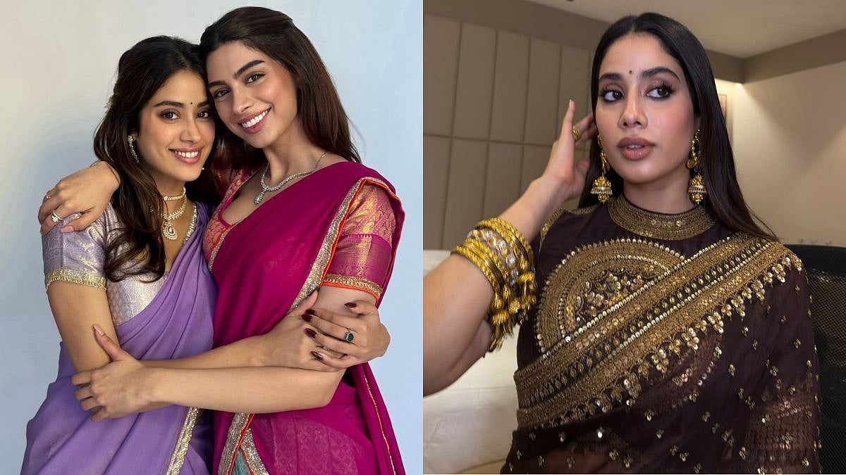 'Queen Of The World': Khushi Kapoor Can't Stop Gushing Over Janhvi Kapoor's Regal Saree Look At Peddi Event